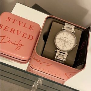 NWT fossil women’s watch with box